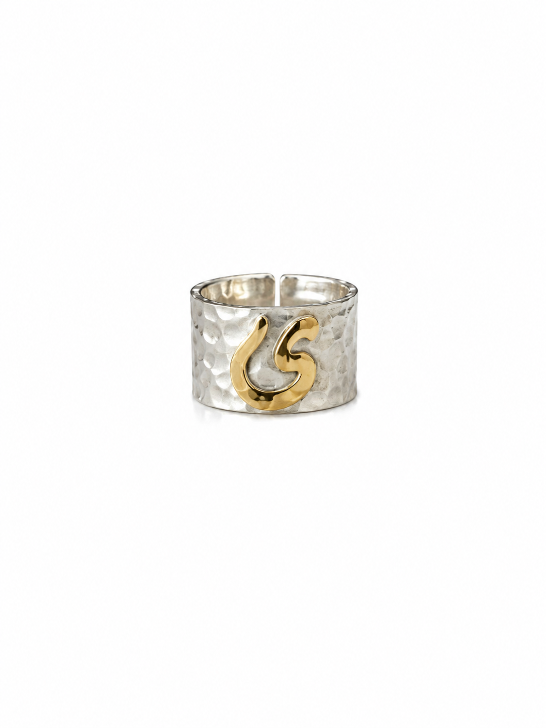 Arabic Letter Silver Ring-ي