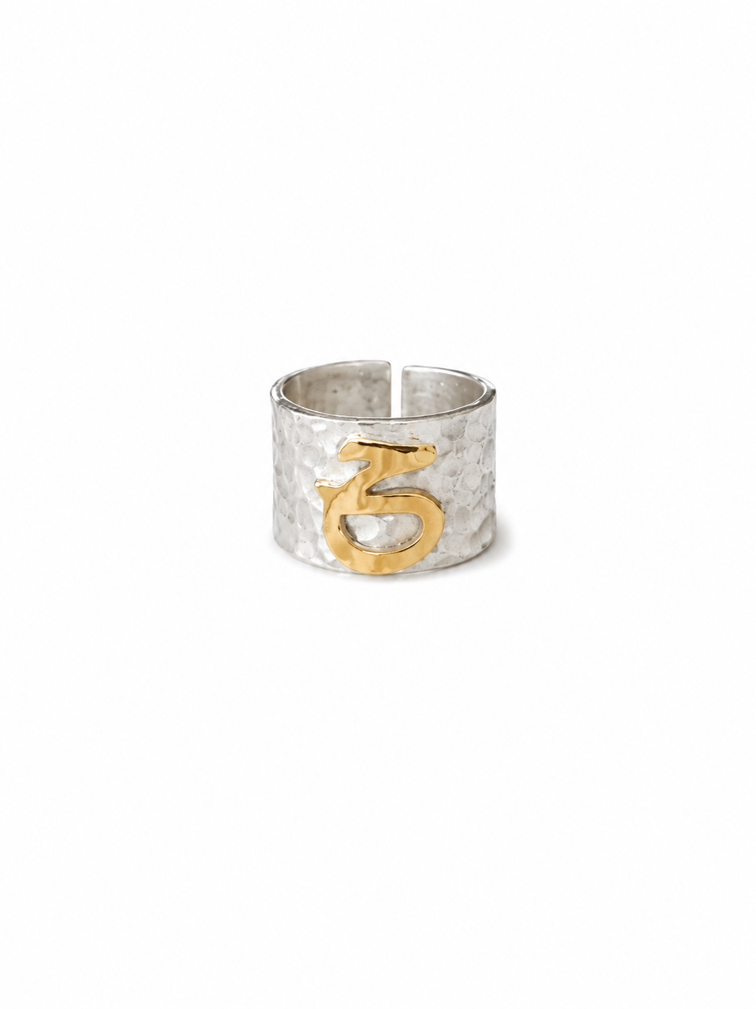 Arabic Letter Silver Ring-ح