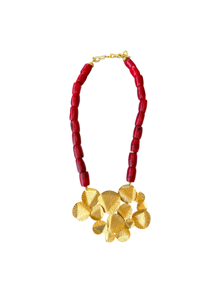 Coral Sun Necklace
