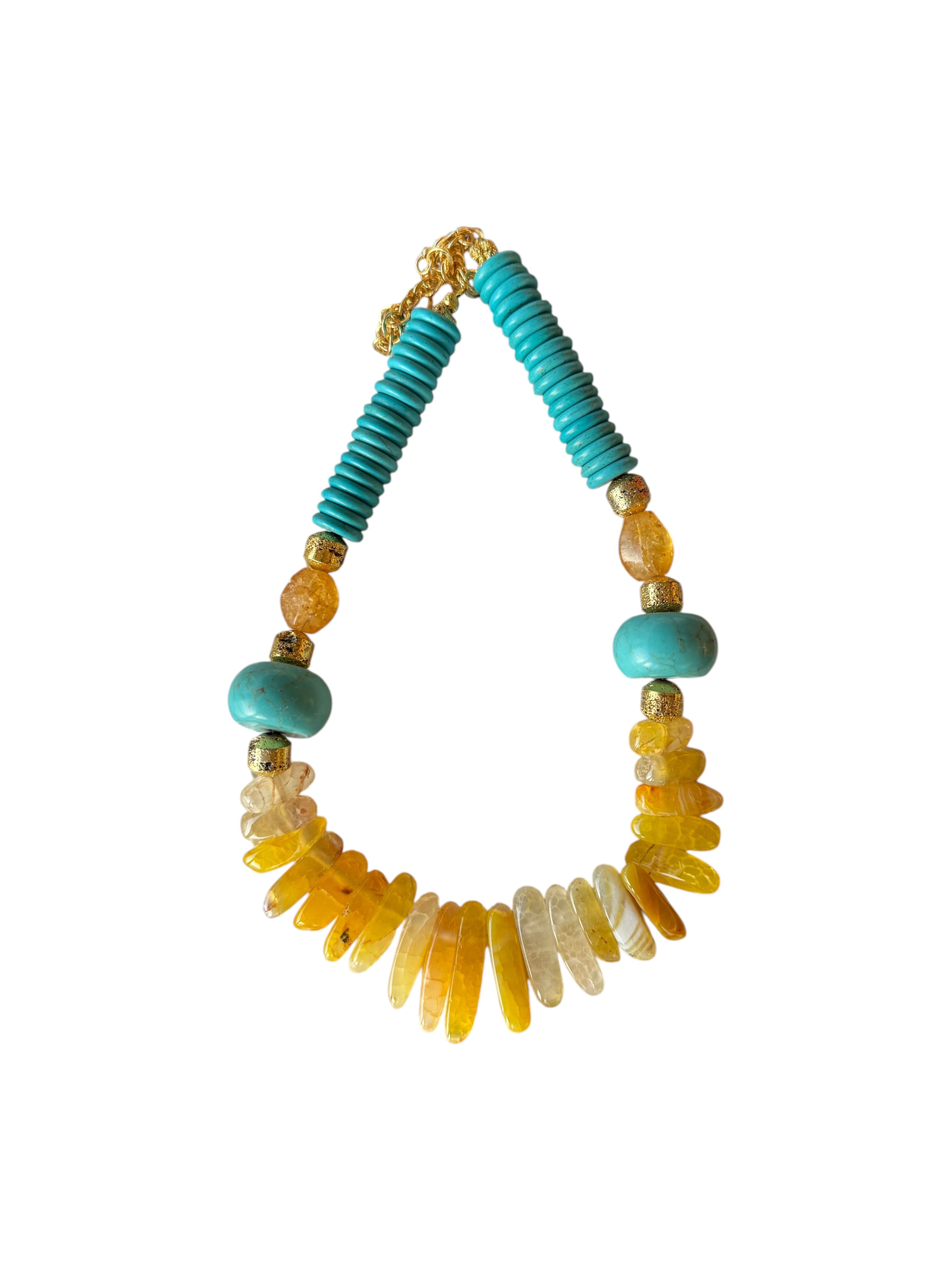Turquoise Sun Necklace