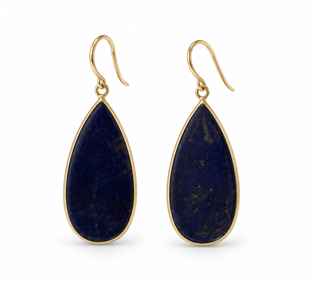 Deep Blue Drop Earrings