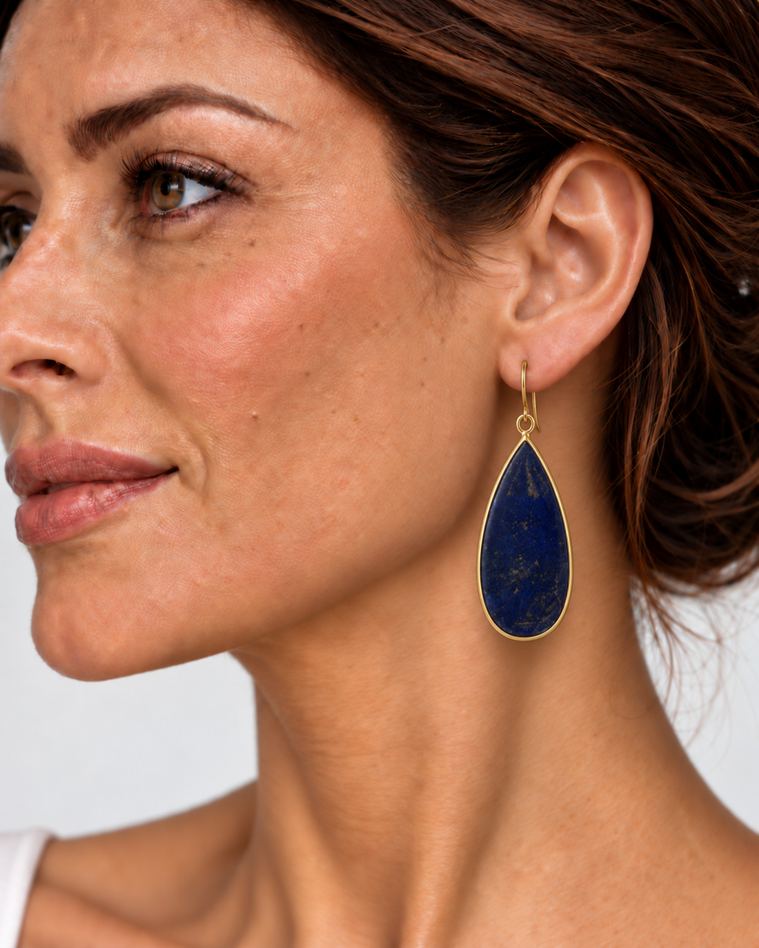 Deep Blue Drop Earrings