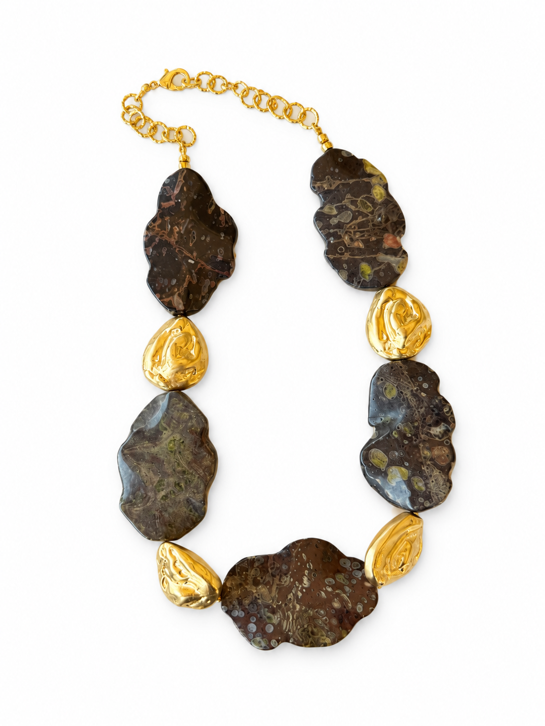 Black & Golden Terra Necklace