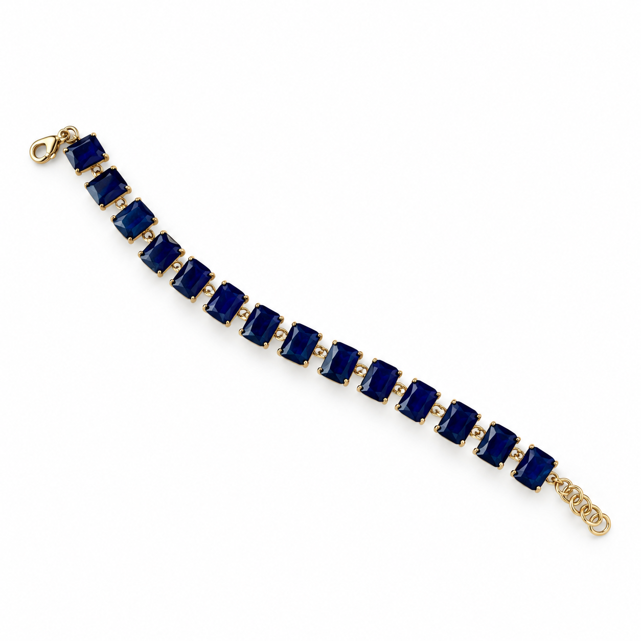 Navy Blue Rectangular Stone Bracelet