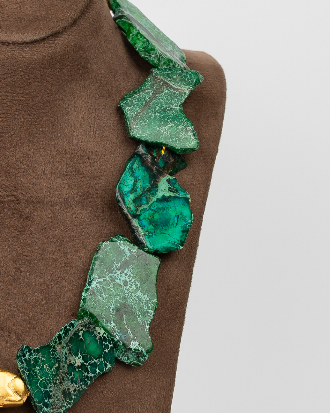 Green And Purlple Terra Necklace