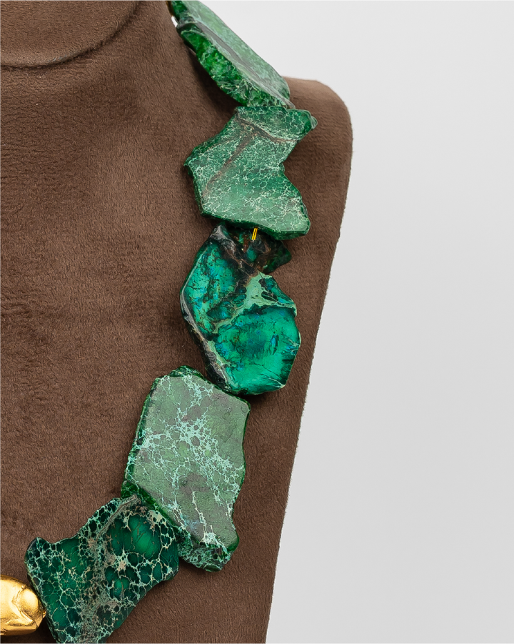 Green And Purlple Terra Necklace