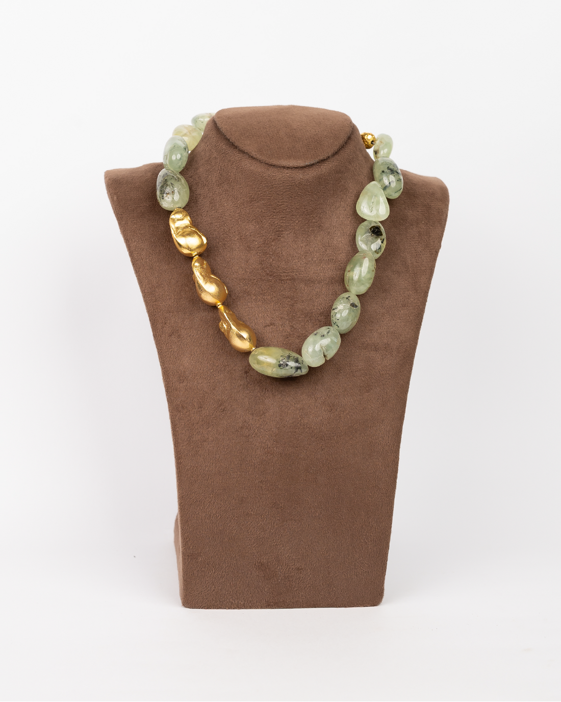 Golden Green Cherry Necklace