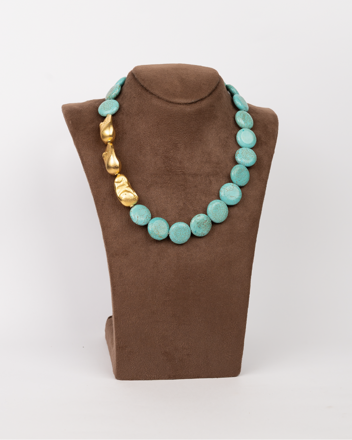 Golden Turqouise Necklace