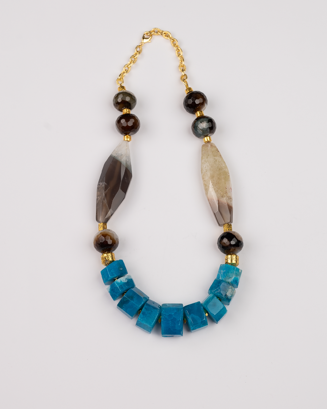 Ocean Noir Agate Necklace