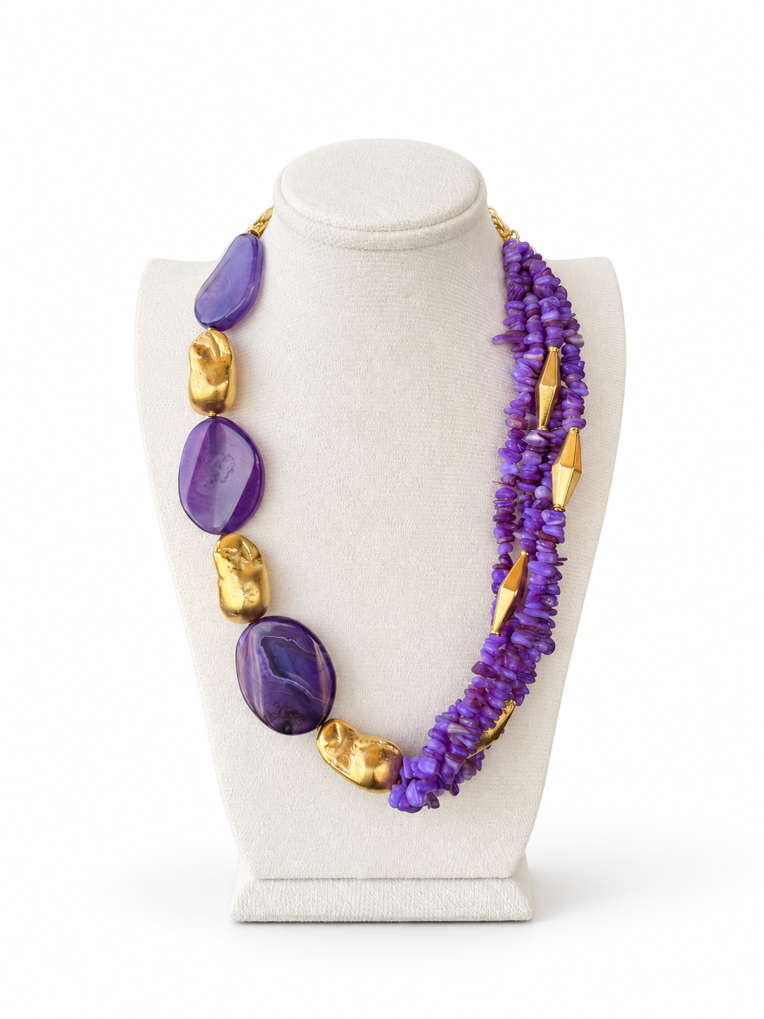 Amethyst Cluster Necklace