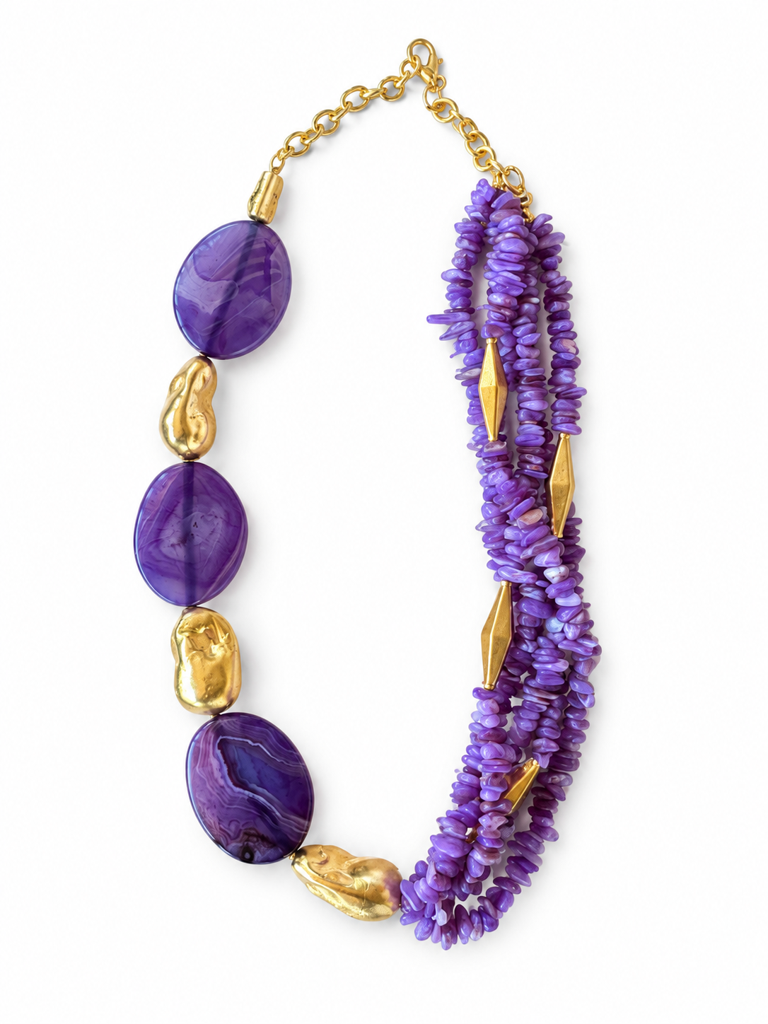 Amethyst Cluster Necklace
