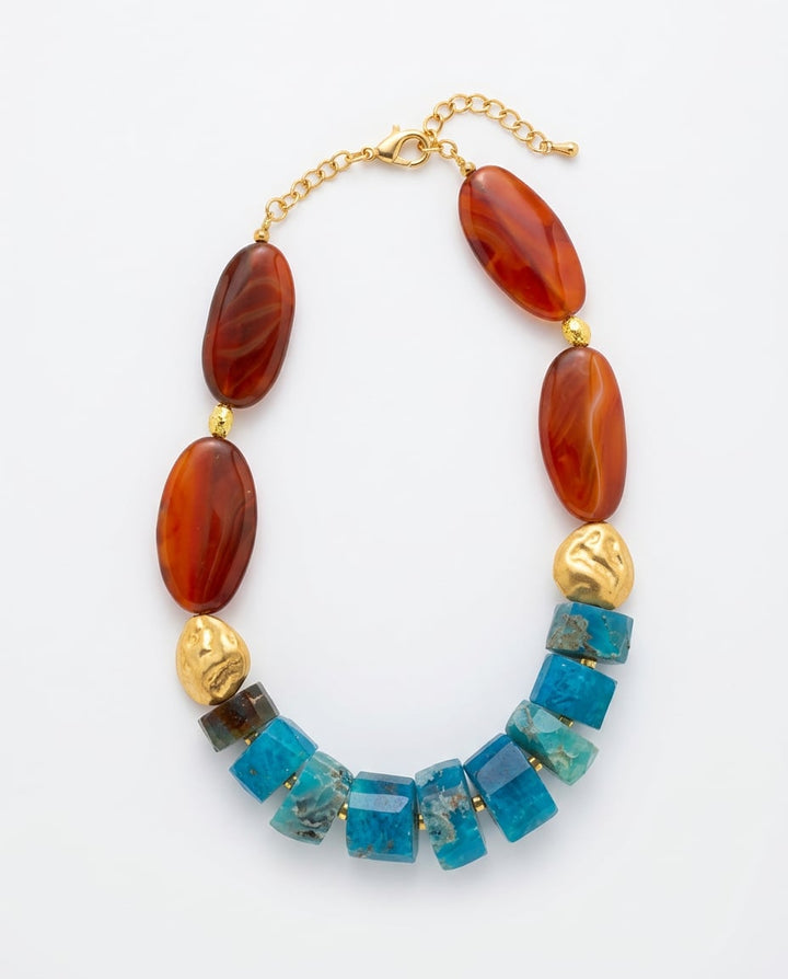 Sea & Stone Agate Necklace