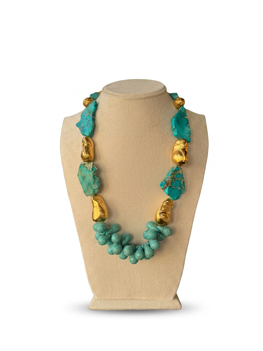 Golden Azur Terra Necklace