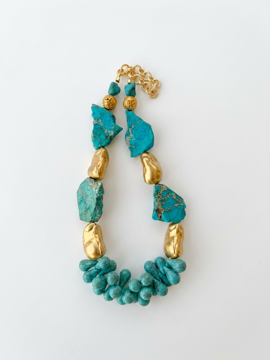 Golden Azur Terra Necklace