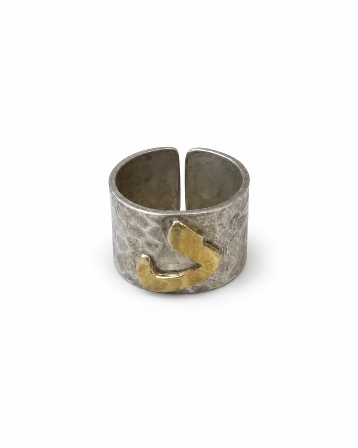 Arabic Letter Silver Ring-د