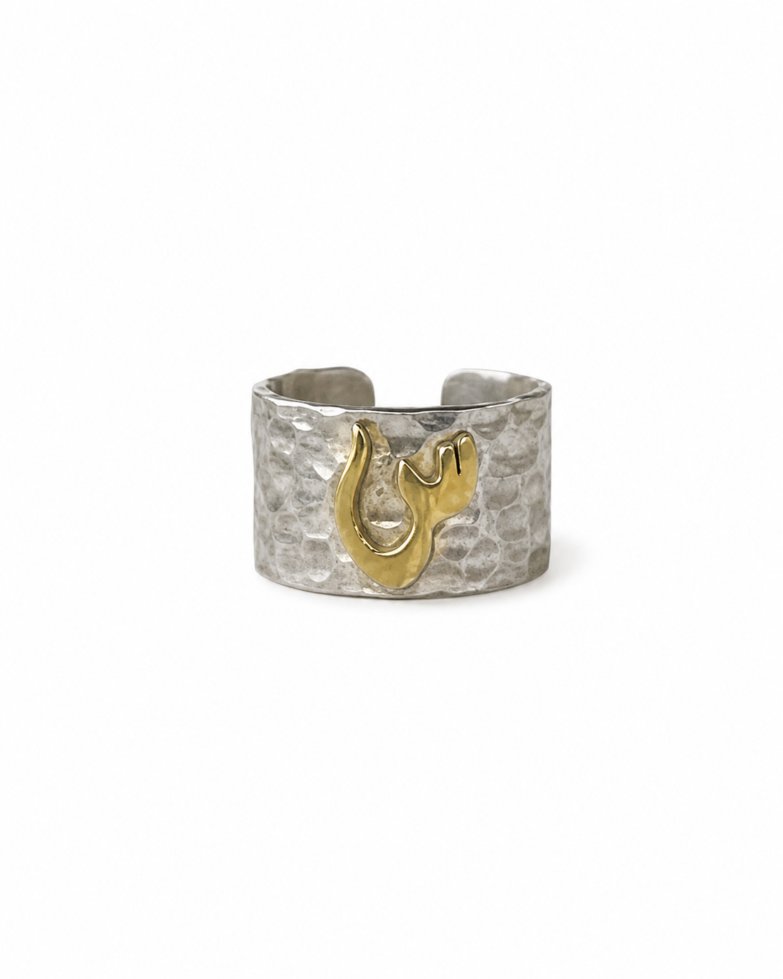 Arabic Letter Silver Ring-س