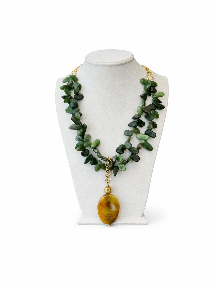 Palm Sun Necklace