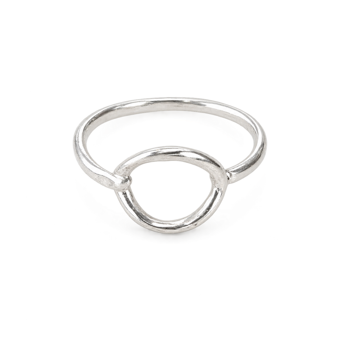Silver Circle Ring | خاتم فضة بشكل دائرة