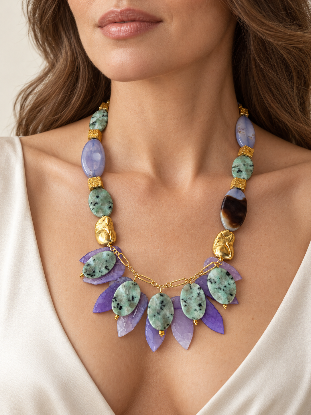 Wisteria Chandelier Necklace